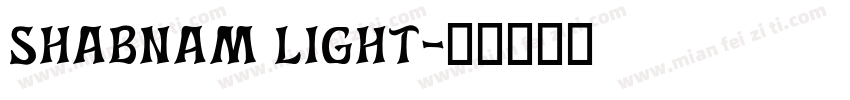 Shabnam Light字体转换